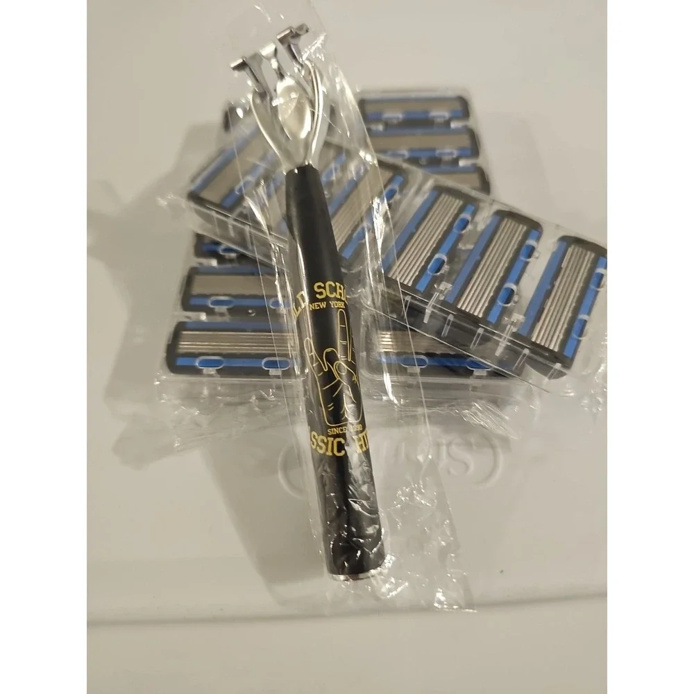Old School, Classic Hip Hop handle -‎ 6 blade shaver with 18 cartridges